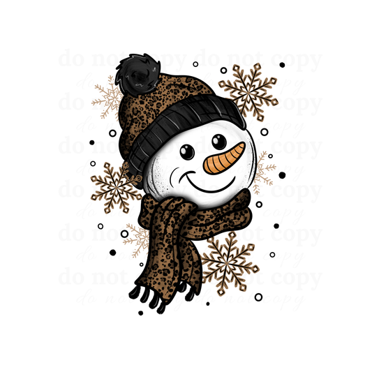 Leopard Snowman - DTF TRANSFERS