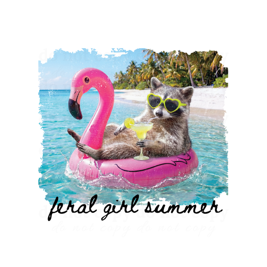 Feral girl summer - DTF TRANSFERS