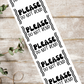 Please DO NOT Bend - Packaging Stickers (100 pack)
