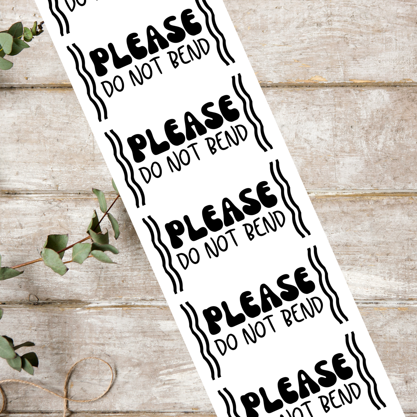 Please DO NOT Bend - Packaging Stickers (100 pack)