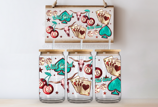 Wild Card - UV DTF Cup Wrap
