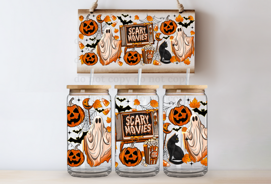 Spooky Movies - UV DTF Cup Wrap