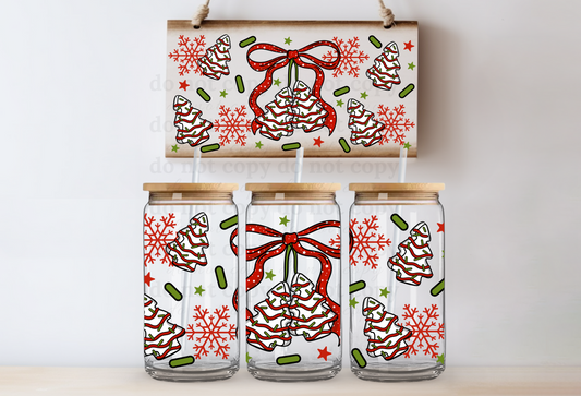 Christmas Cakes - UV DTF Cup Wrap