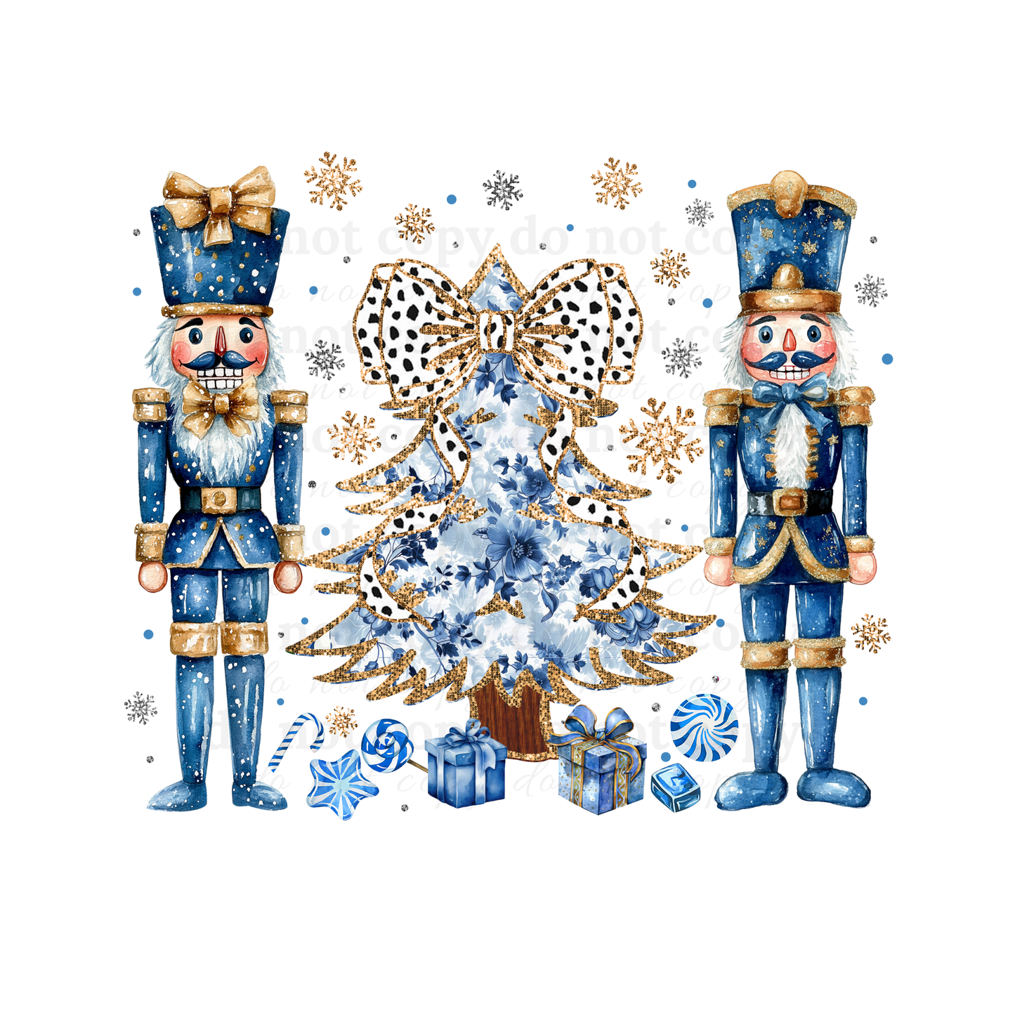 Nutcracker and Tree - DTF TRANSFERS