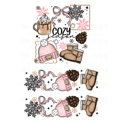 Cozy Season w/sleeves- DTF TRANSFERS