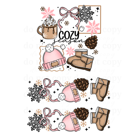 Cozy Season w/sleeves- DTF TRANSFERS