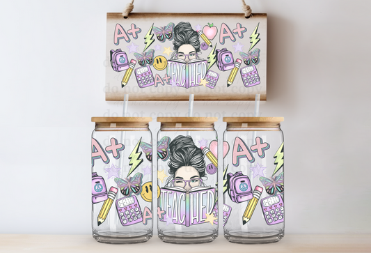 Teacher A+ - UV DTF Cup Wrap