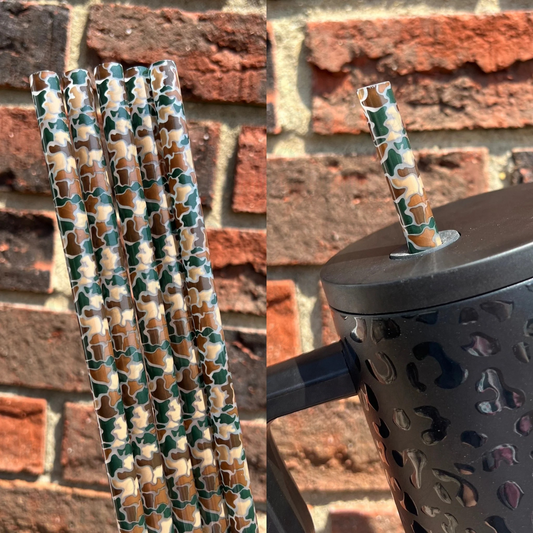 Camo - 40 ounce straw