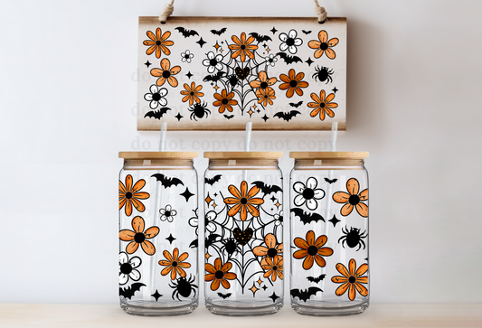 Spiderweb floral - UV DTF Cup Wrap
