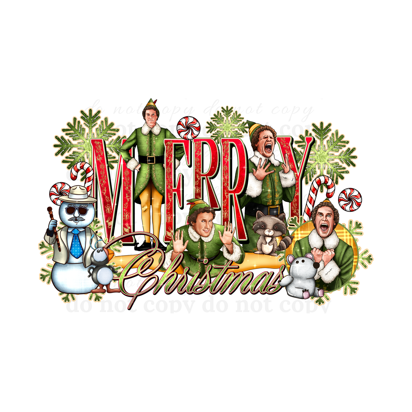 Merry Christmas - DTF TRANSFERS