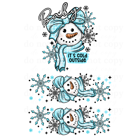 Baby It's cold outside w/sleeves- DTF TRANSFERS