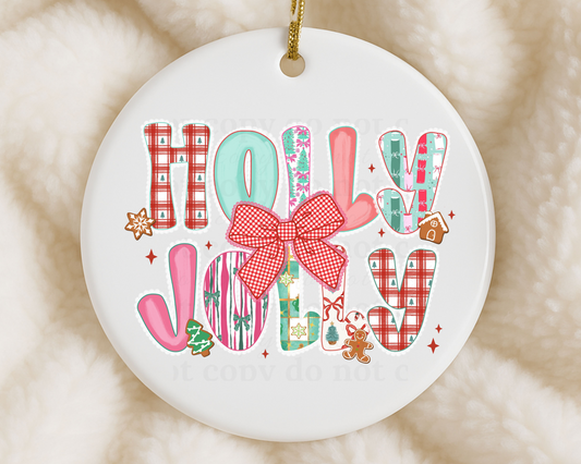 Holly Jolly - Ornament Decals