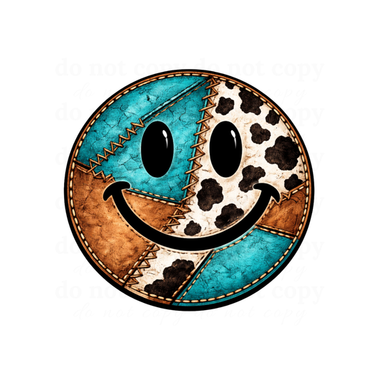 Western Happy Face - DTF TRANSFERS