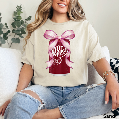 Dr. pepper coquette bow- DTF TRANSFER