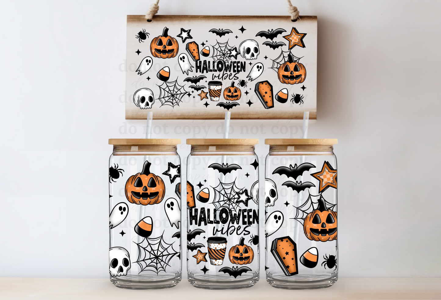 Halloween Vibes - UV DTF Cup Wrap