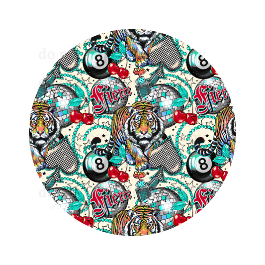 Fierce - Car Coaster Sublimation Transfer (Set of 6)