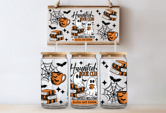 Haunted book club  - UV DTF Cup Wrap