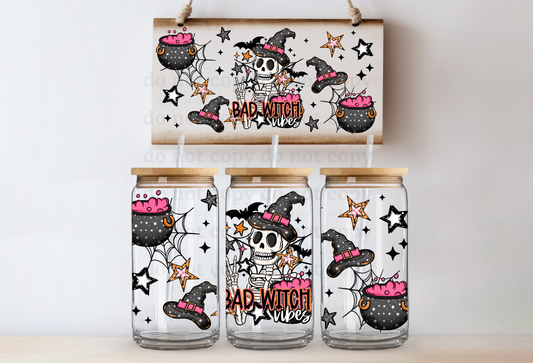 Bad Witch Vibes - UV DTF Cup Wrap