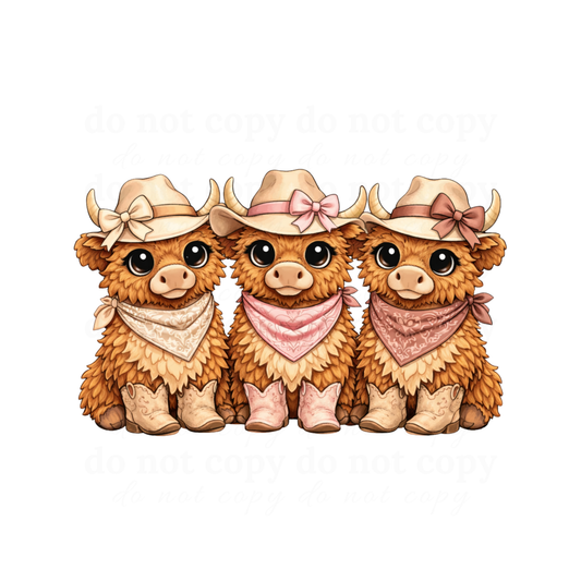 Highland Cow - DTF TRANSFERS