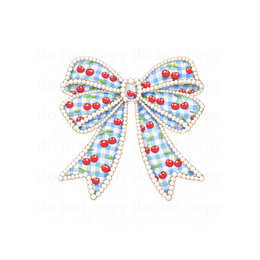 Cherry Bow - DTF TRANSFERS