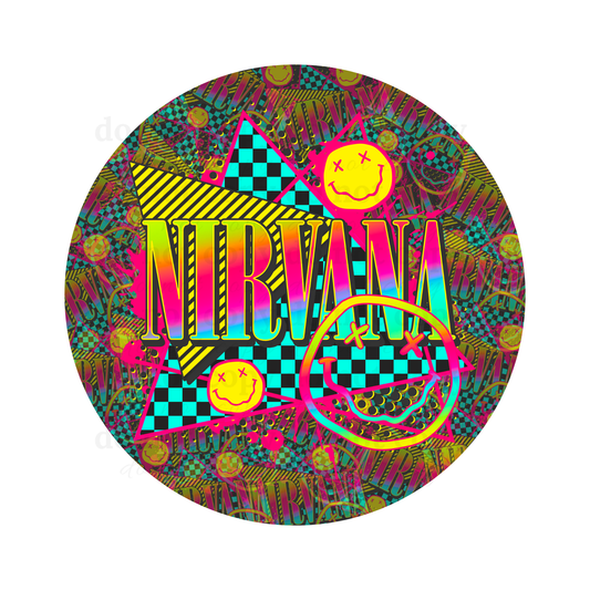 Nirvana  - Car Coaster Sublimation Transfer (Set of 6)