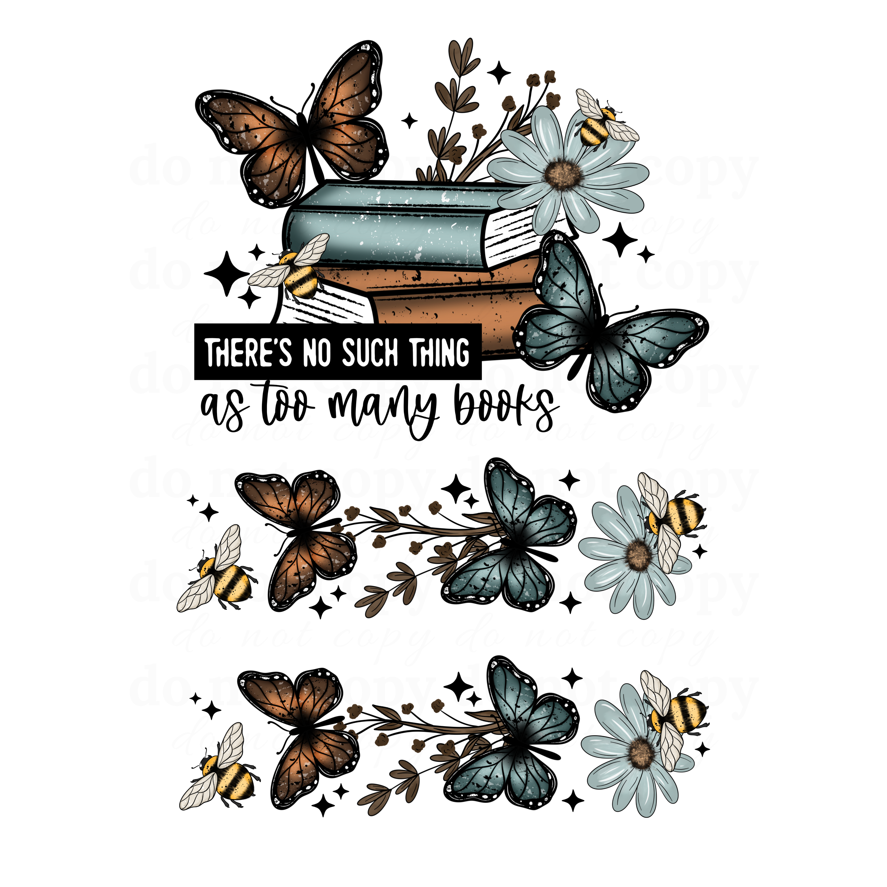 There's no such thing as too many books w/sleeves - DTF TRANSFERS – The ...