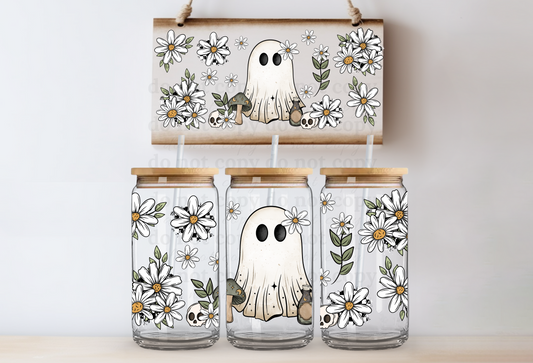 Floral Ghost - UV DTF Cup Wrap