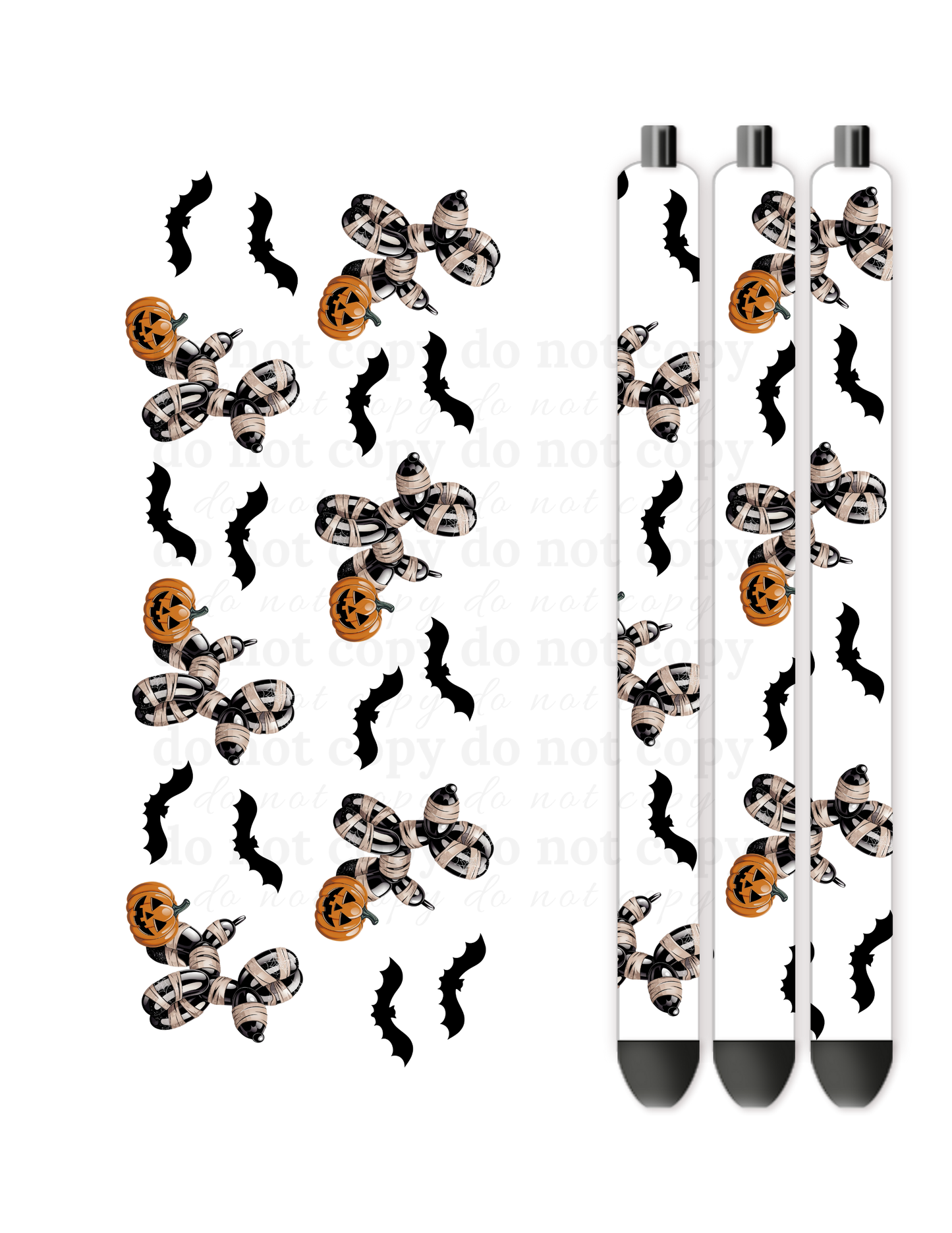 Halloween Balloon dog  - Pen wraps