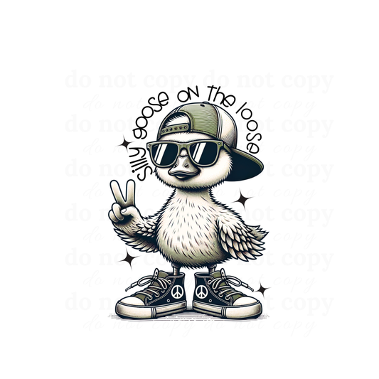 Silly goose on the loose 8" YOUTH - DTF TRANSFERS