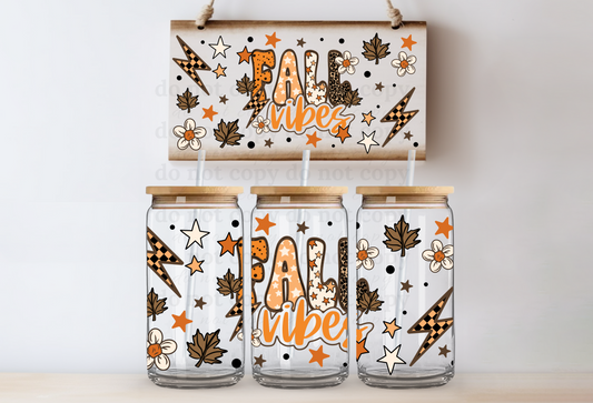 Fall Vibes - UV DTF Cup Wrap