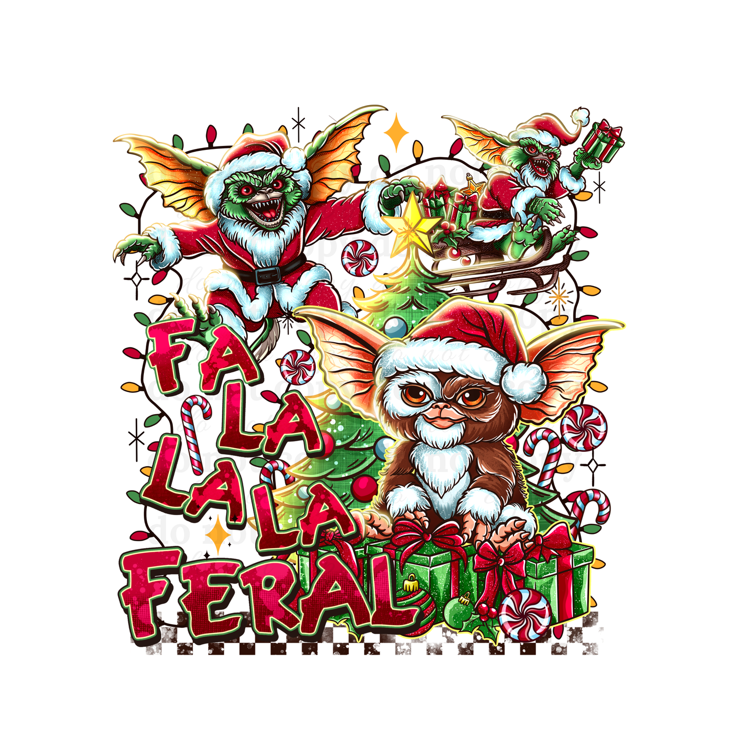 Fa La La La Feral - DTF TRANSFERS