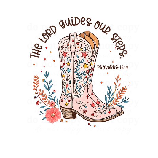 The Lord Guides our steps - DTF TRANSFERS