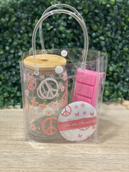 Peace sign Cup + Wax Melt Bundle