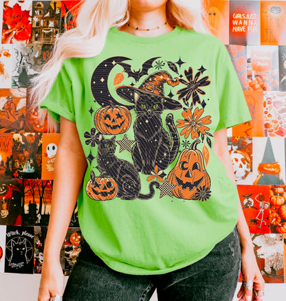 Halloween Black Cat - DTF TRANSFERS