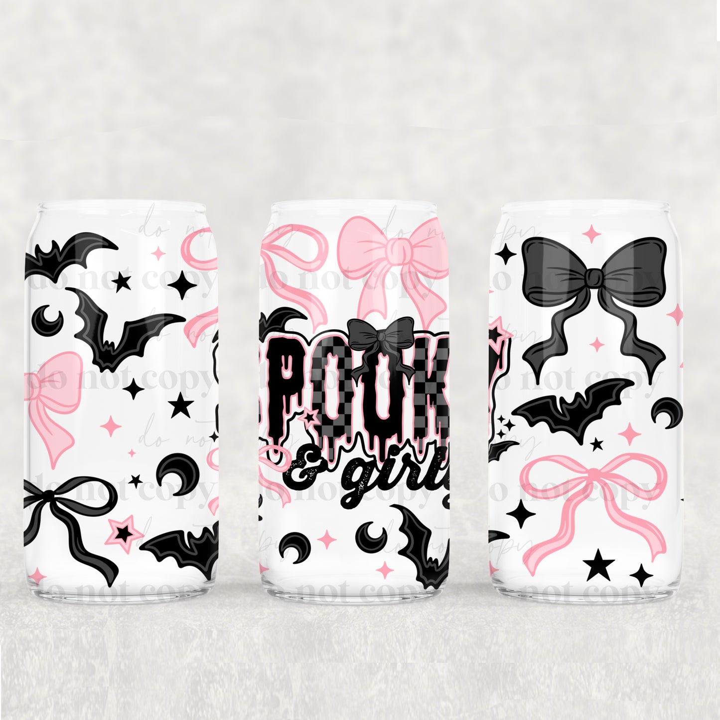 Spooky & Girly - UV DTF Cup Wrap