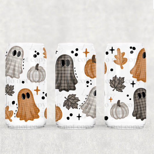 Plaid Ghost - UV DTF Cup Wrap