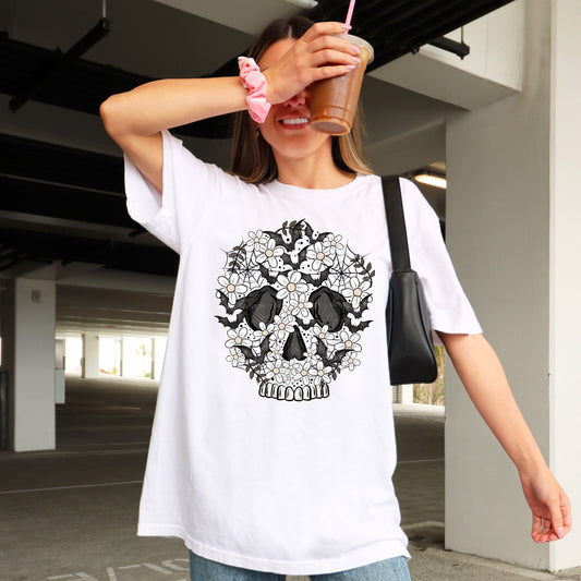 Floral Bat Skellie - DTF TRANSFERS