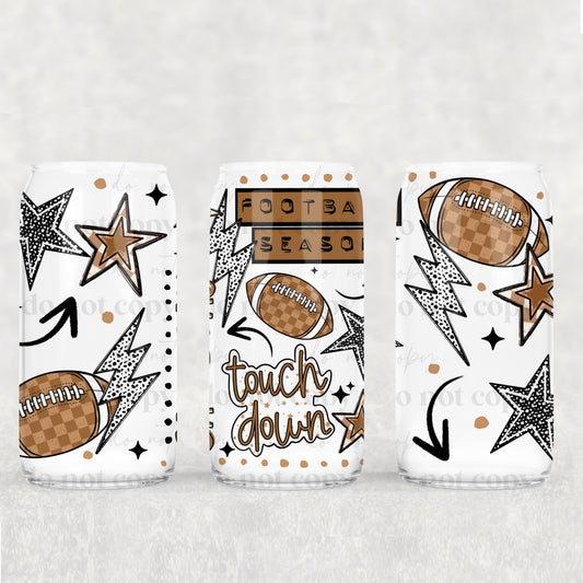 Football Season - 16oz Cup Wrap