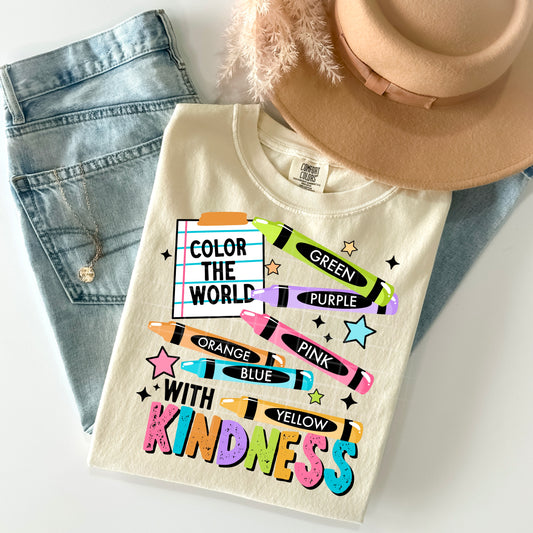 Color the world with kindness - DTF TRANSFERS