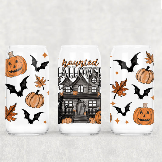 Haunted House - UV DTF 16oz Cup Wrap