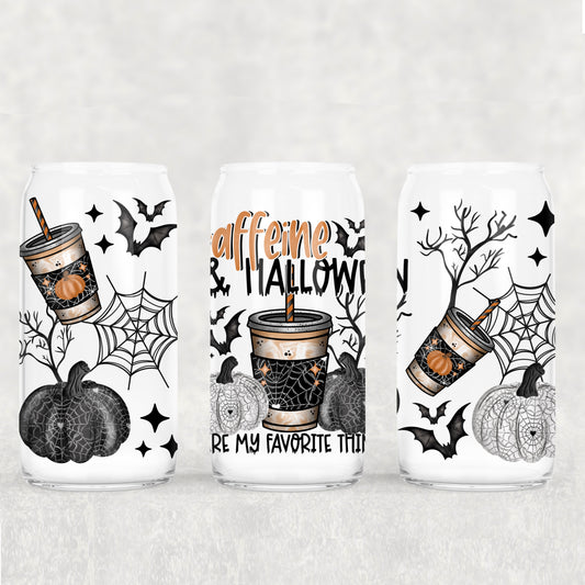 Caffeine Halloween - UV DTF Cup Wrap