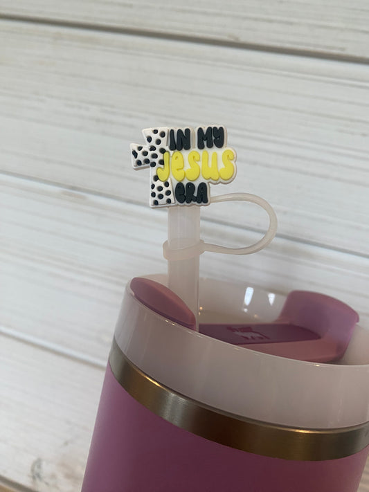 In My Jesus Era Yellow - 10mm Straw Toppers