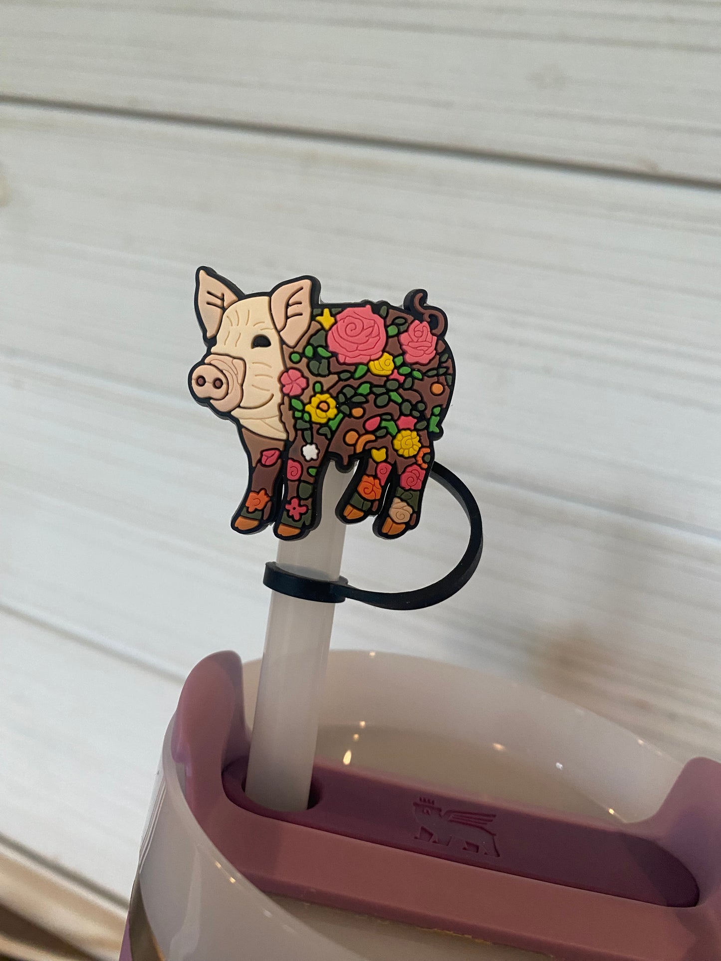 Floral Big - 10mm Straw Toppers