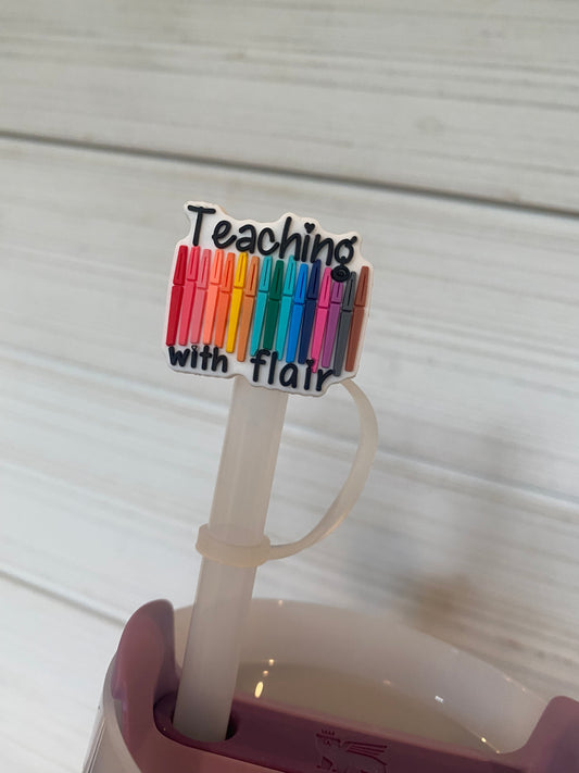 Teaching with Flair- 10mm Straw Toppers
