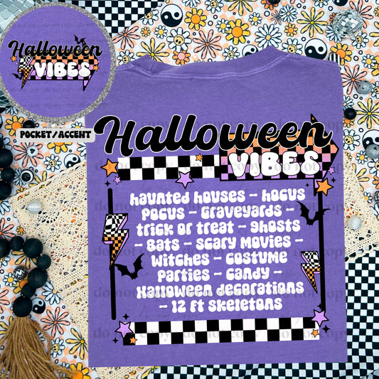 Halloween Vibes (Pocket not included) - DTF TRANSFERS