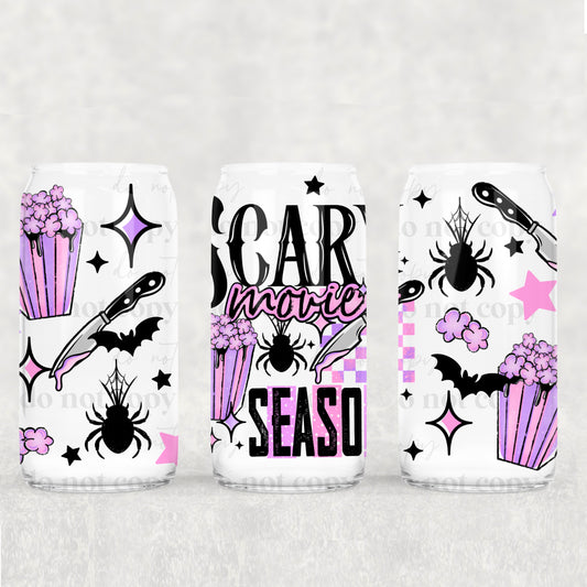 Scary Movie Season - UV DTF 16oz Cup Wrap