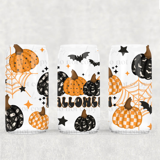 Halloween Pumpkin - UV DTF Cup Wrap