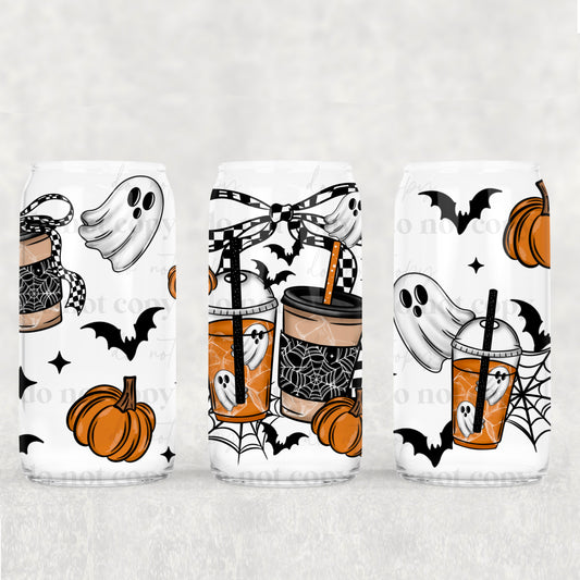 Halloween Coffee - UV DTF 16oz Cup Wrap