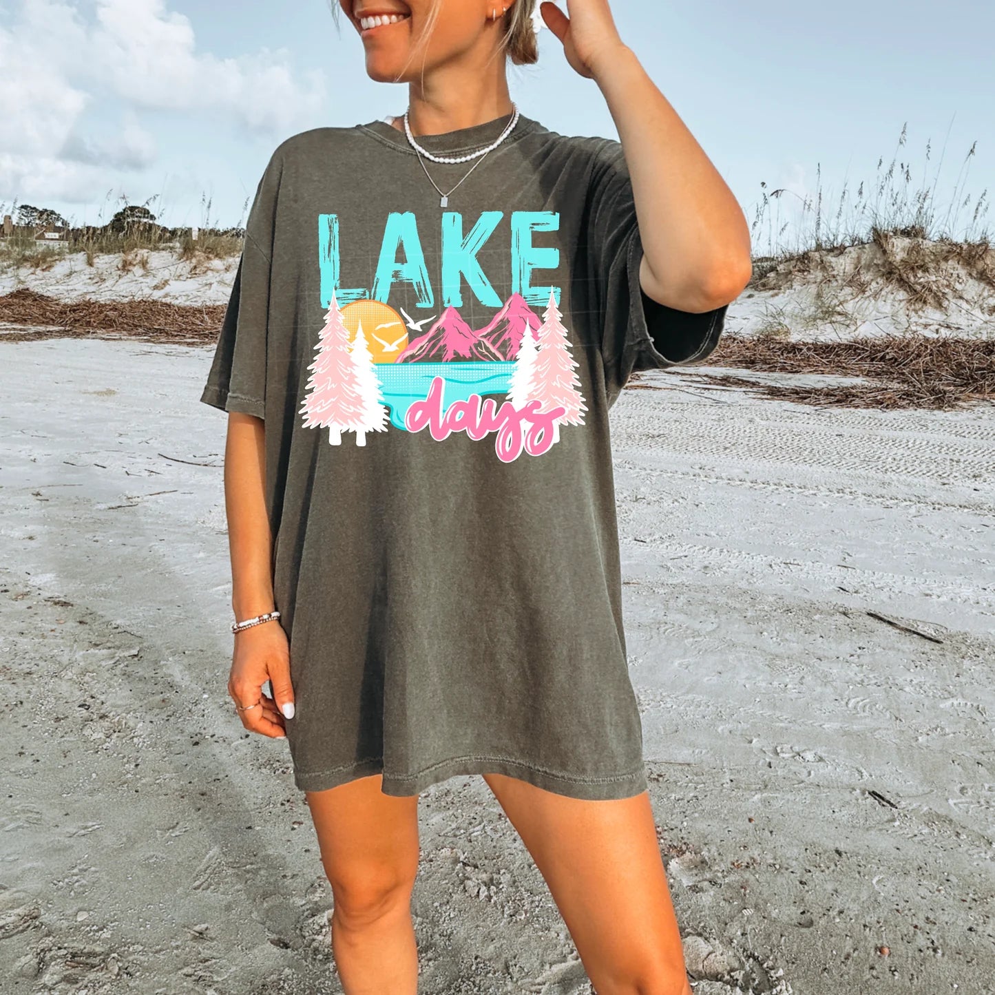 Lake Days (Light Blue) - DTF TRANSFER