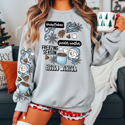 Hello Winter w/sleeve - DTF TRANSFERS